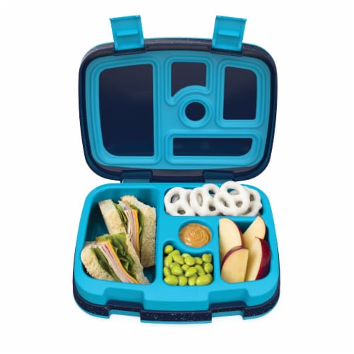 Bentgo Kids Prints Food Storage Container - Speckle Blue Perspective: front