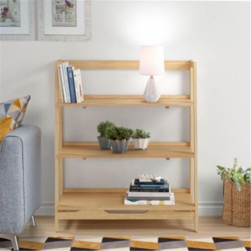 EcoFlex Furniture MDS10 Mid Century Open Shelving Unit Oak 1 Fred Meyer