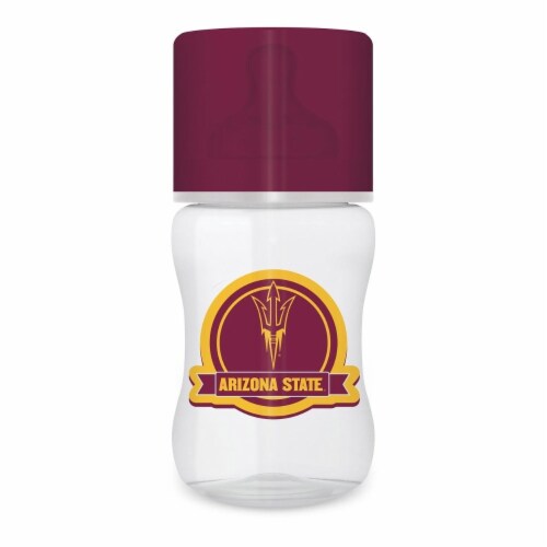 BabyFanatic Officially Licensed Arizona State Sun Devils NCAA 9oz Infant Baby Bottle Perspective: front
