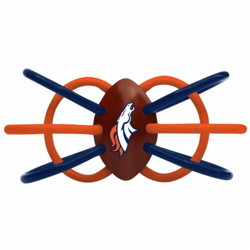 Denver Broncos Winkel Teether/Rattle Perspective: front