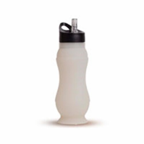 Zees Creations SB207 Silicone Bottle With Suction Cup - Clear, 700 ml. Perspective: front