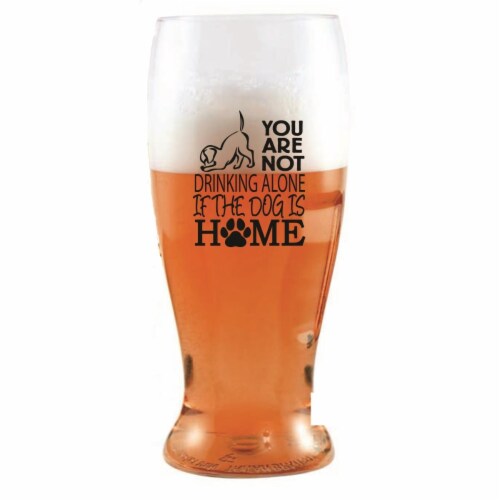 Zees Creations ED1003-D5 You Are Not Drinking Alone If the Dog is Home Ever Drinkware Beer Tu Perspective: front