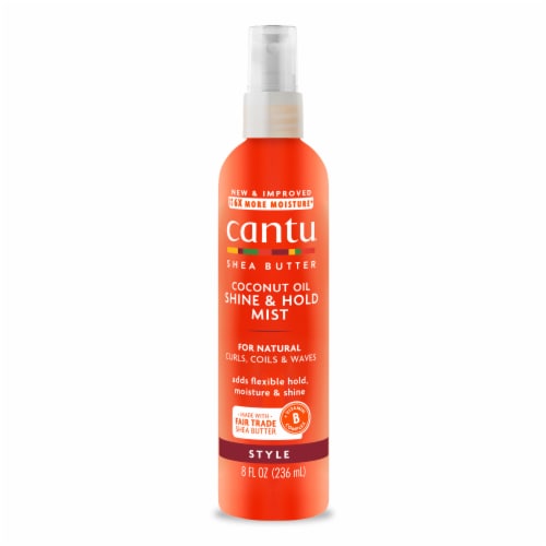 Cantu® for Natural Hair Coconut Oil Shine & Hold Mist Perspective: front