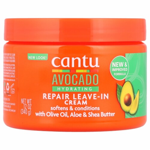 Cantu Avocado Leave-In Repair Cream - 12 oz (340 g) Perspective: front