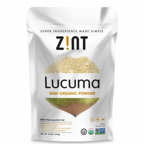 Zint Lucuma Raw Organic Powder Perspective: front