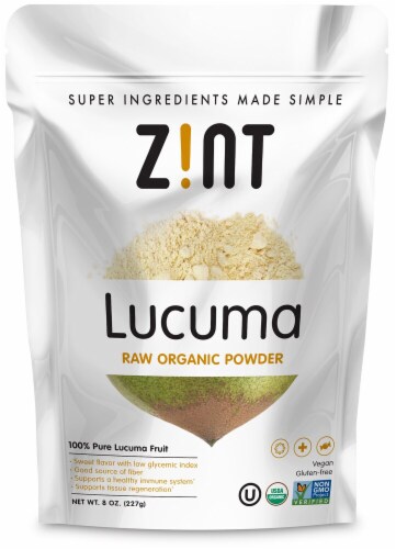 Zint  Lucuma Raw Organic Powder Perspective: front