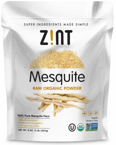 Zint  Mesquite Raw Organic Powder Perspective: front