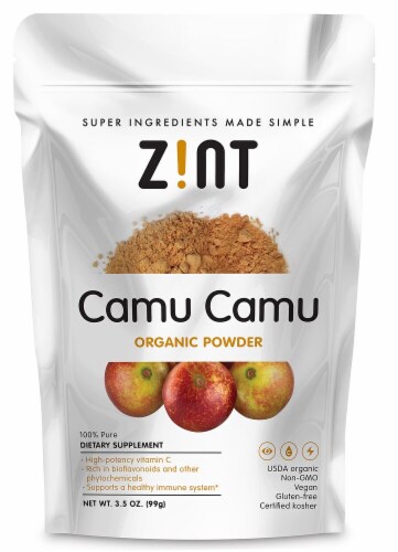 Zint  Camu Camu Raw Organic Powder Perspective: front