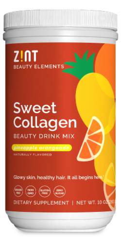 Zint Beauty Elements Sweet Collagen Pineapple Orangeade Beauty Drink Mix Perspective: front