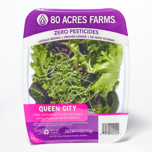 80 Acres Farms® Queen City Salad Mix Blend Perspective: front