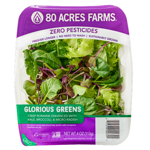 80 Acres Farms® Glorious Greens Salad Perspective: front