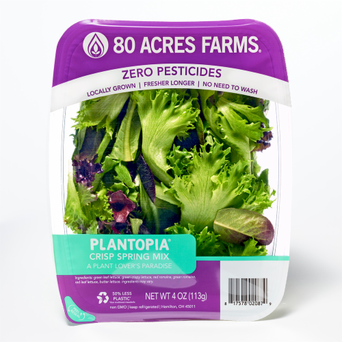 80 Acres Farms Plantopia Salad Blend Perspective: front