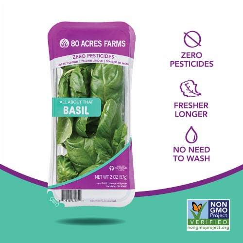 80 Acres Farms™ Fresh All About That BASIL Perspective: front