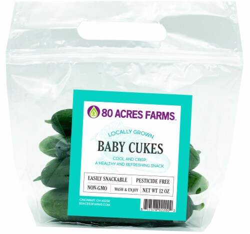 80 Acres Farms Baby Cukes Perspective: front