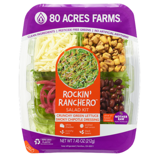80 Acres Farms® Rockin' Ranchero™ Salad Kit Perspective: front