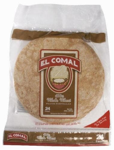 El Comal Whole Wheat Flour Tortillas Perspective: front
