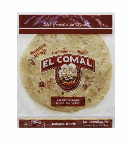 El Comal Burrito Flour Tortillas Perspective: front