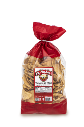 El Comal Totopos de Maiz Tortilla Chips Perspective: front