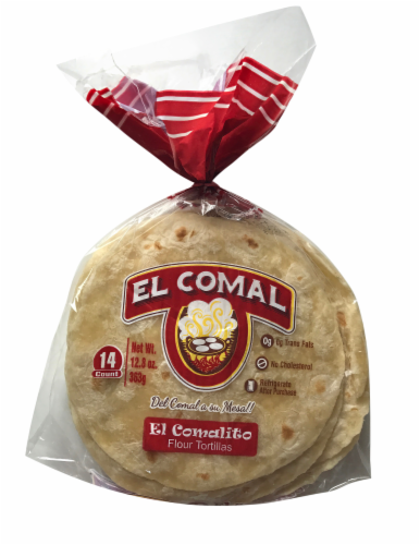 El Comal Flour Tortillas Perspective: front