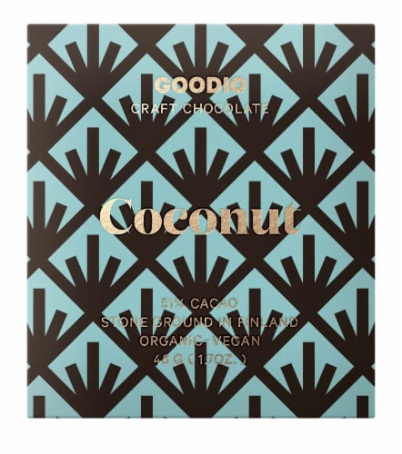 Goodio Coconut 51% Cacao Chocolate Perspective: front
