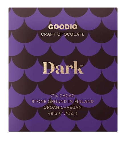 Goodio 77% Dark Chocolate Perspective: front