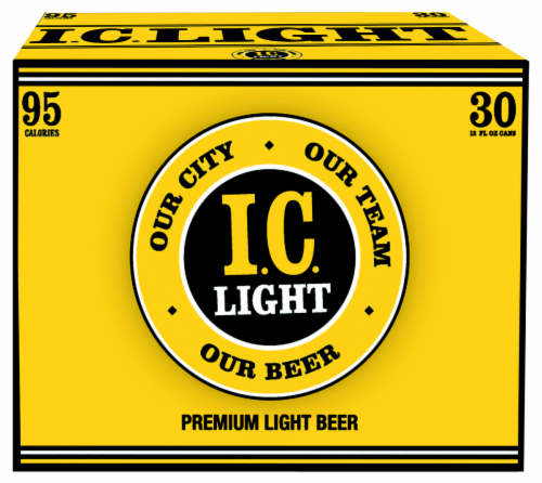 Iron City Light Beer Perspective: front