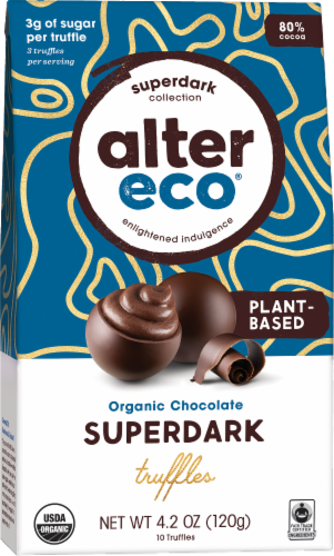 Alter Eco Plant-Based Superdark Organic Chocolate Truffles, 4.2 oz - Fry's  Food Stores