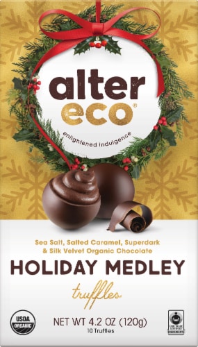 Alter Eco® Organic Holiday Medley Truffles Perspective: front