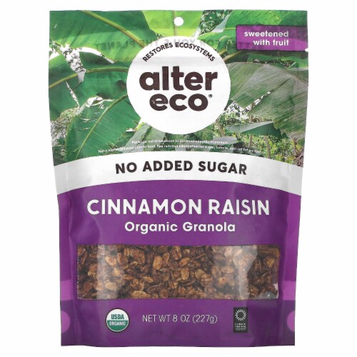 Alter Eco Organic® Cinnamon Raisin Granola Perspective: front