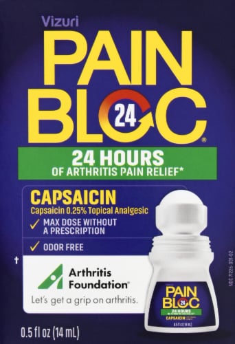 Vizuri Pain Bloc 24 Hour Arthritis Relief Perspective: front