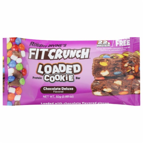 Robert Irvine's Fit Crunch® Loaded Cookie Protein Bars Perspective: front