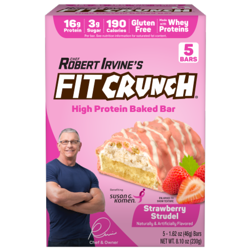Robert Irvine's Fit Crunch® Strawberry Strudel Multipack Perspective: front