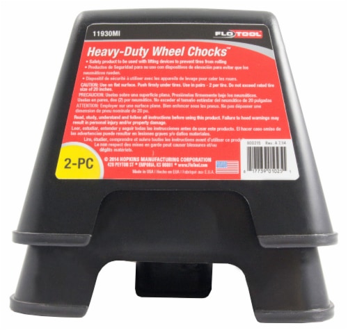 Flo Tool Heavy Duty Wheel Chocks Perspective: front
