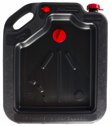 Flotool International Drain Container - Black/Red Perspective: front