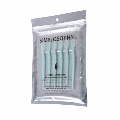 Simplosophy Stainless Steel Bikini and Eyebrow Razors Perspective: front