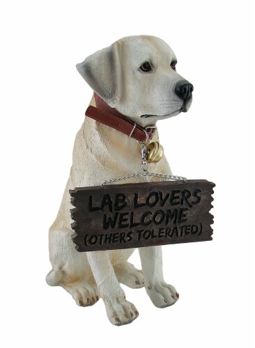 black labrador statues garden