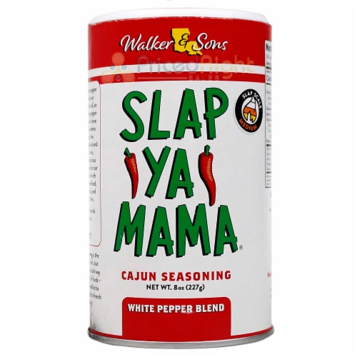 Slap Ya Mama White Pepper Blend Seasoning Perspective: front
