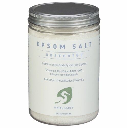 White Egret  Epsom Salt Unscented Perspective: front