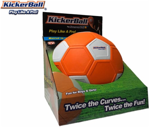 KickerBall Swerve Sports Soccer Ball, Orange 