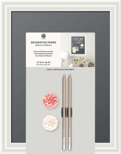 U Brands Decorative Frame Magnetic Chalkboard Perspective: front