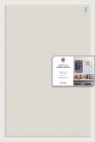 U Brands Farmhouse Bulletin Board Perspective: front