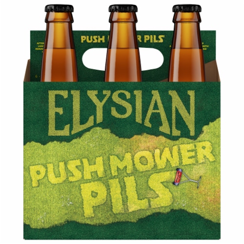 Elysian Push Mower Pils Beer Perspective: front
