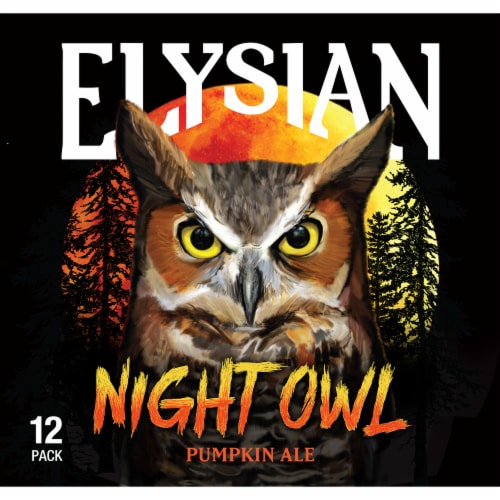 Elysian Brewing Company Night Owl Pumpkin Ale Perspective: front