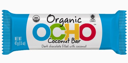 OCHO™ Organic Coconut Dark Chocolate Bar Perspective: front