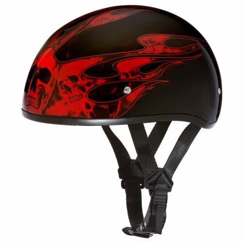 Daytona Helmets Secure Slim Protective Motorcycle Half Helmet 