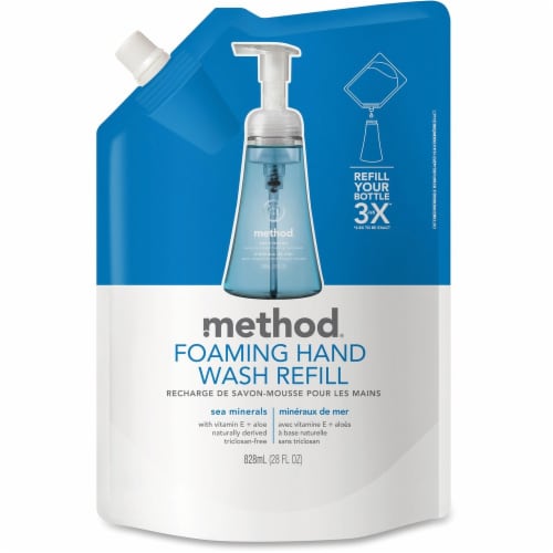 Method Sea Mineral Foaming Hand Wash Refill Pouch Perspective: front