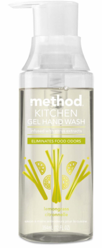 Method® Kitchen Lemongrass Citronnelle Gel Hand Wash Perspective: front