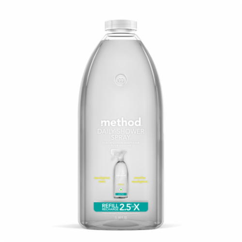 Method Eucalyptus Mint Daily Shower Spray Cleaner Refill, 68 fl oz - City  Market