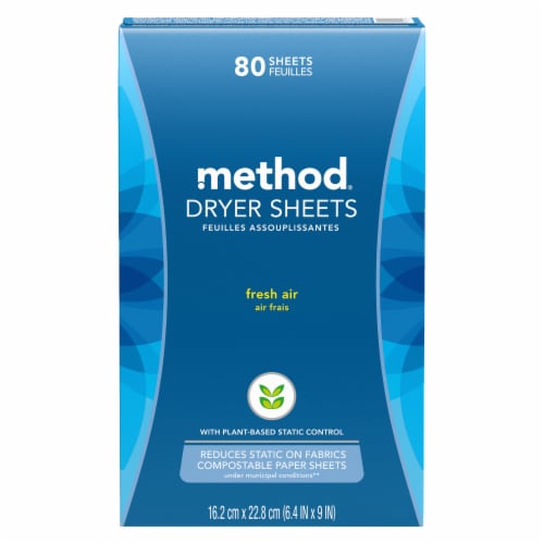 Method Fresh Air Dryer Sheets Perspective: front