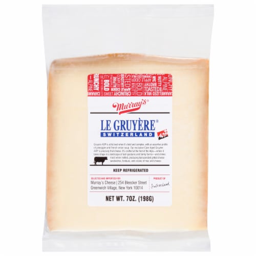 Murray's® Cave Aged Gruyere Block Cheese Perspective: front